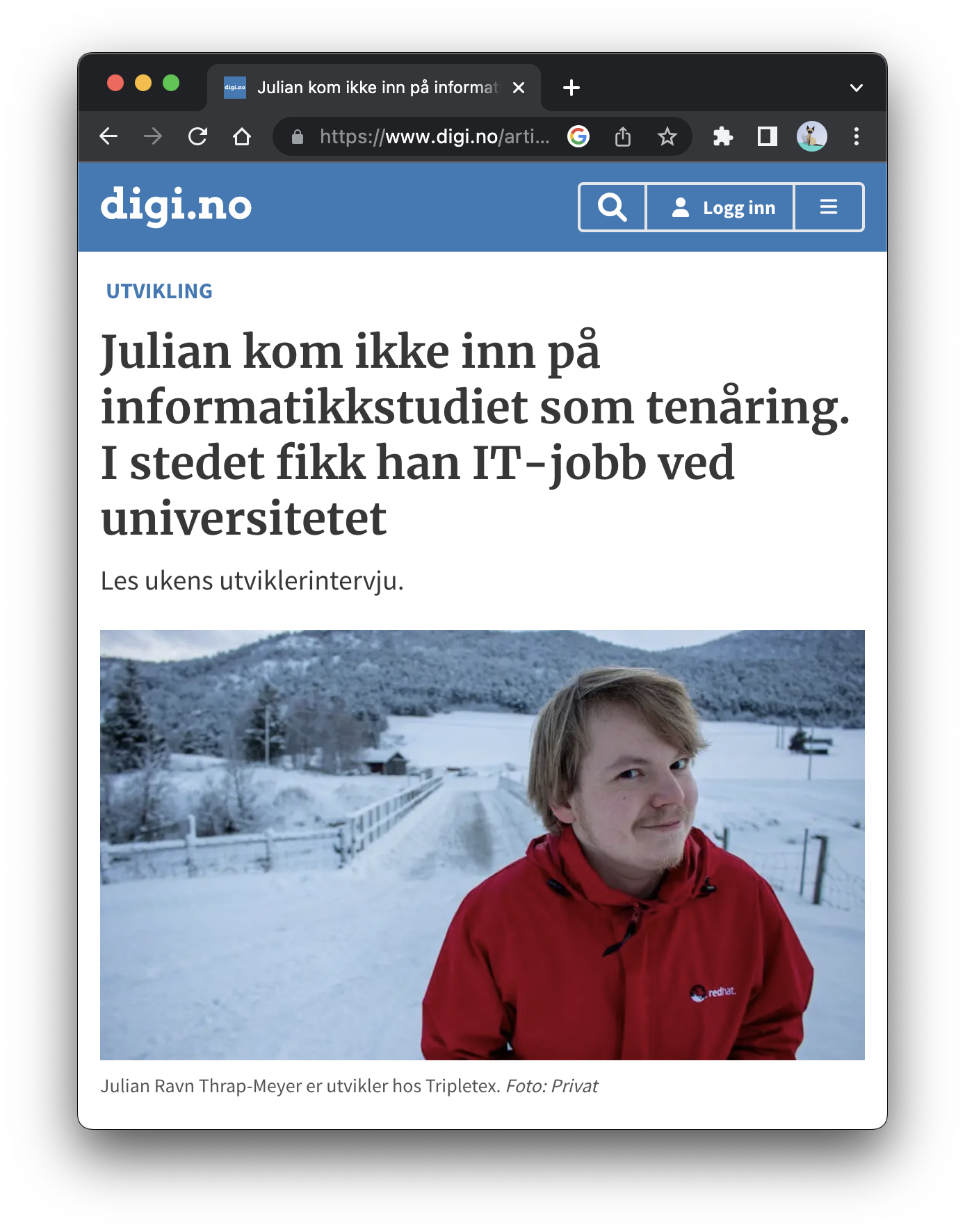 Utviklerprofilen